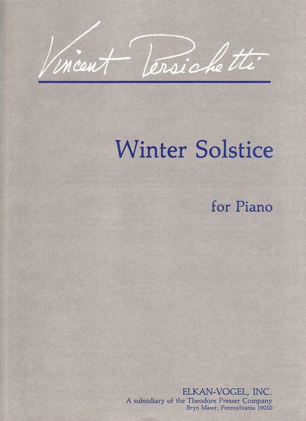 Winter Solstice, Op. 165 : For Piano.