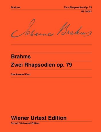 2 Rhapsodies, Op. 79 : For Piano.