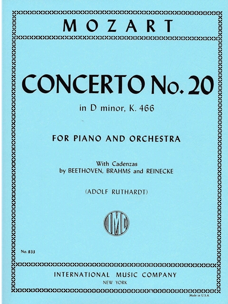 Concerto No. 20 In D Minor, K. 466 : For Piano and Orchestra - reduction For Two Pianos, Four Hands.