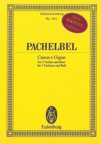 Canon E Gigue In D Major : For Three Violins and Basso Continuo / Ed. by Gwilym Beechey.
