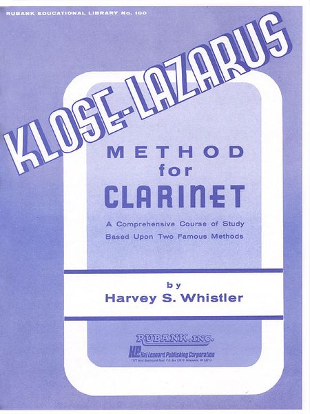 Klose / Lazarus Method For Clarinet.