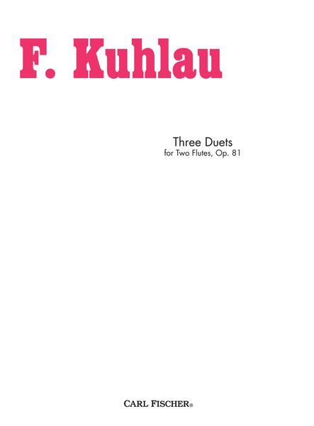 Three Duos For Two Flutes, Op.81.