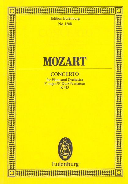 Concerto No. 11 In F Major, K. 413 : For Piano & Orchestra.