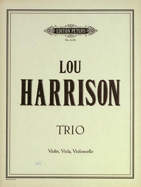 Trio : For Violin, Viola and Violoncello.