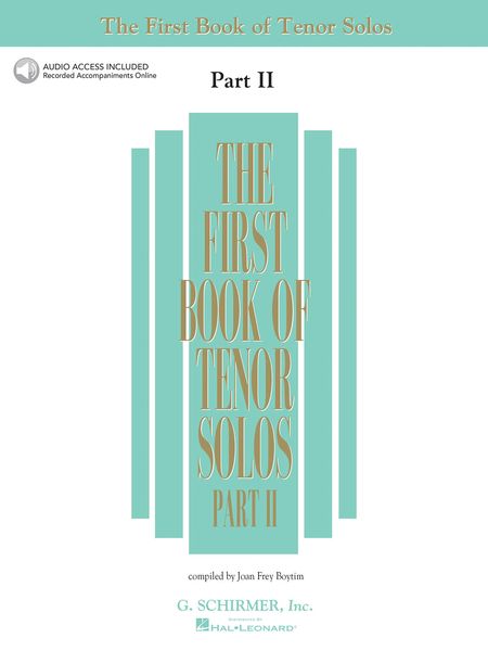 First Book Of Tenor Solos, Part 2 : Book & CDs / Ed. by Joan Frey Boytim.
