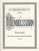 Sextet In D Major, Op. 110 : For Piano, Violin, Two Violas, Cello and Bass.