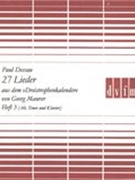 27 Lieder Aus Dem, Vol. 3, Dreistrphen Kalender Von Georg Maurer : For Voice and Piano.