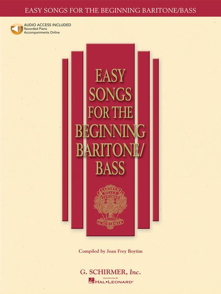 Easy Songs For The Beginning Baritone/Bass / edited by Joan Frey Boytim.