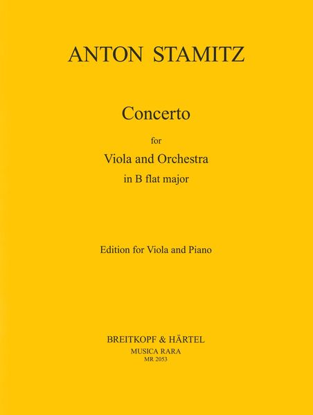 Concerto In B-Flat : reduction For Viola and Piano.