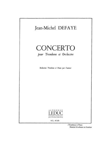 Concerto : For Trombone.