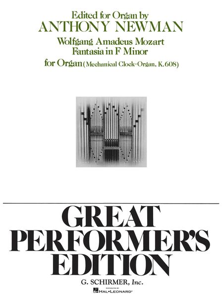 Fantasia In F Minor, K. 608 : For Organ.