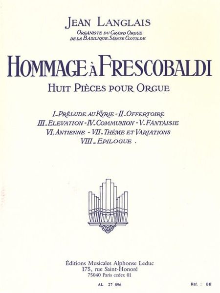 Hommage A Frescobaldi : For Organ.