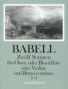 Sonatas (12), Vol. 3, Nos. 7-9 : For Oboe Or Recorder Or Violin and Basso Continuo.