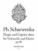 Stuecke (2) (Elegie und Caprice Slave), Op. 98/1-2 : For Cello and Piano.