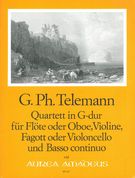 Quartet In G Major : For Flute (Oboe Or Violin), Violin, Bassoon Or Violoncello and B. C.