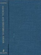 Critical and Historical Essays : Lectures Delivered At Columbia University / ed. by W. J. Baltzell.
