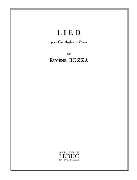 Lied : For English Horn and Piano.