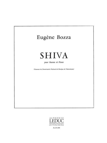 Shiva : For Bassoon and Piano.