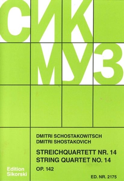 String Quartet No. 14, Op. 142.