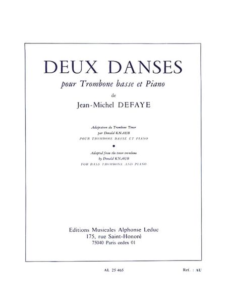 Deux Danses : Pour Trombone Basse Et Piano.