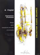 Impressions D'automne : Elegie : For Alto Saxophone In E Flat and Orchestra - Piano reduction.