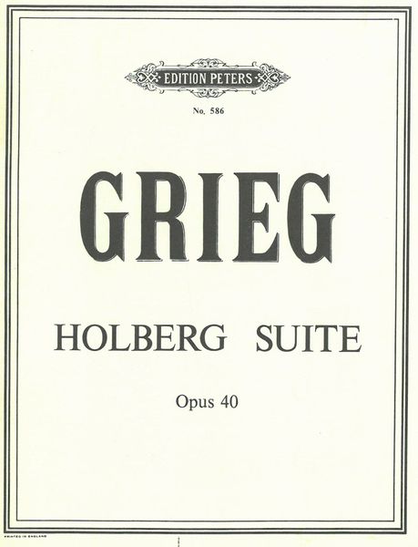 Holberg Suite, Op. 40.