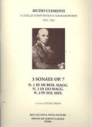 Sonate (3), Op. 7 : In Mi Bemol Magg; In Do Magg; In Sol Min : For Piano Solo.