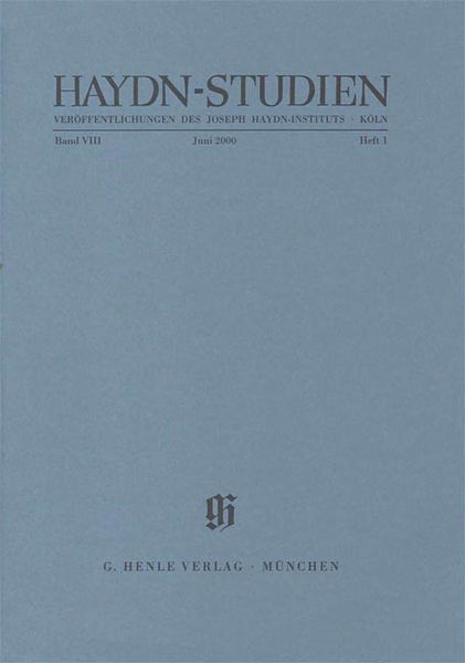 Haydn-Studien, June 2000.