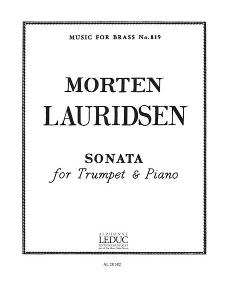 Sonata : For Trumpet and Piano.