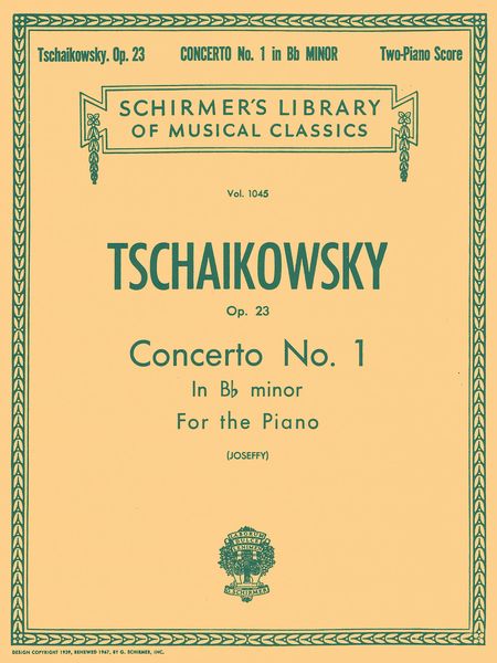 Concerto No. 1 In B Flat Minor, Op. 23 : For Two Pianos Four Hands.