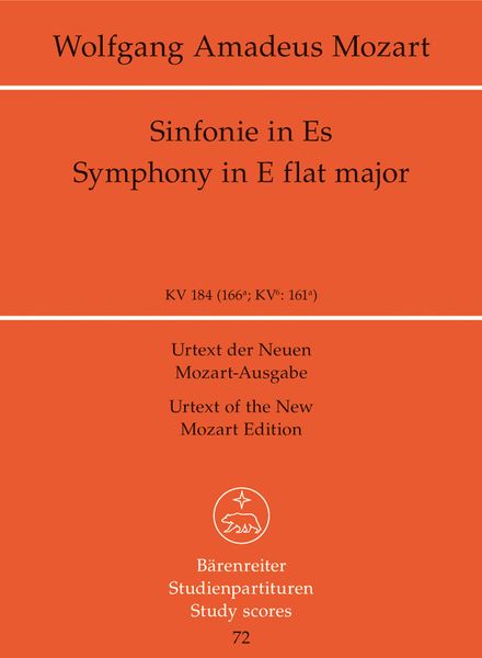 Symphony In Eb Major, K. 184 / edited by Hermann Beck.
