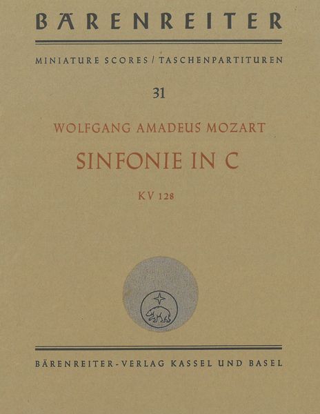 Sinfonie In C, K. 128 / edited by Wilhelm Fischer.
