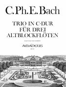 Trio In C Major, Wq 146 : For Three Treble Recorders / edited by Isa Ruehling.