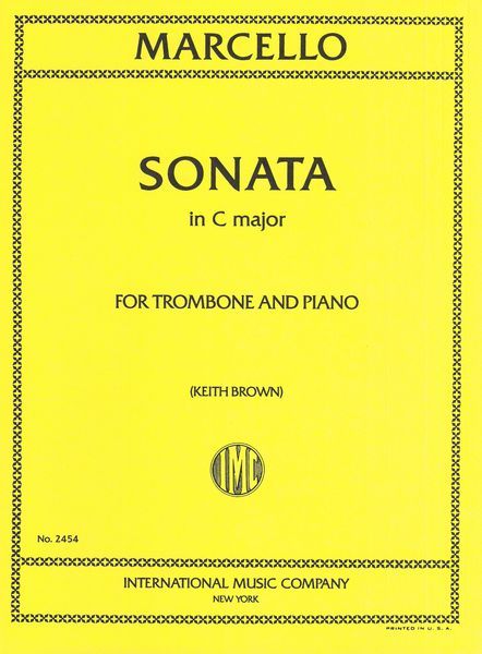 Sonata In C Major : For Trombone and Piano.