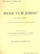 Messe Cum Jubilo : For Baritone Solo and Chorus Of Baritones - reduction For Voice & Organ.