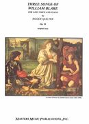 Three Songs Of William Blake : For Low Voice and Piano, Op. 20 (Original Keys).