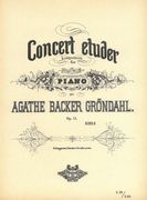 Concert Etuder, Op. 11 No. 4 : For Piano Solo.