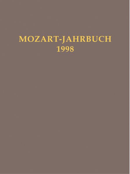 Mozart-Jahrbuch 1998.