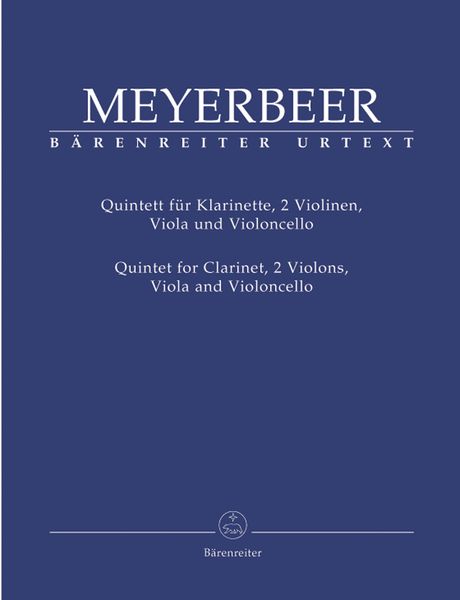 Quintet : For Clarinet, 2 Violins, Viola and Cello / edited by Dieter Kloecker.
