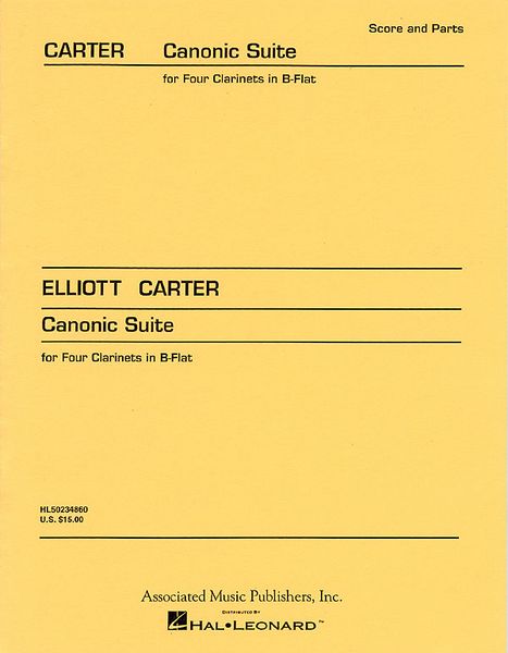 Canonic Suite : For Four Clarinets.