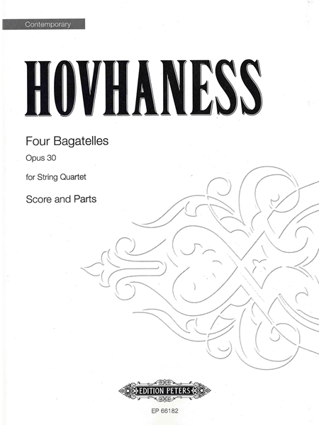 Bagatelles (4), Op. 30 : For String Quartet.