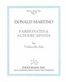 Parisonatina Al' Dodecafonia : For Violoncello Solo / Color Edition.