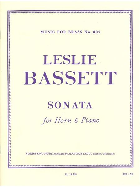 Sonata : For Horn and Piano.