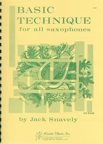 Basic Technique For All Saxophones.