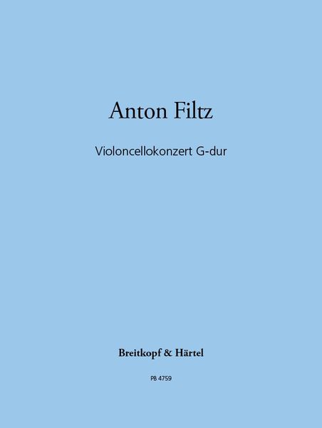 Concerto In G Major : For Cello and Orchestra - Piano reduction.