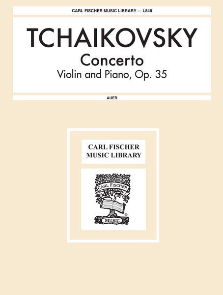 Concerto, Op. 35 : For Violin and Piano.