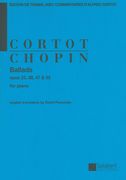 Ballades : Studyedition by Alfred Cortot / translated by David Ponsonby.