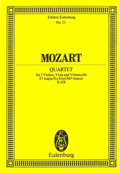 String Quartet In E Flat Major, K. 428.