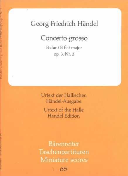 Concerto Grosso In B Flat Major, Op. 3, No. 2.