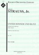 Thunder and Lightning Polka (Unter Donner und Blitz) / arranged by Mc Alister (Full Score Only).